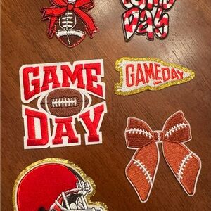 NEW Game Day Football Embroidered Patches